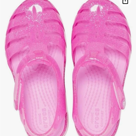 Jelly, pink Crocs Child Isabella Sandal nwt - Picture 4 of 11